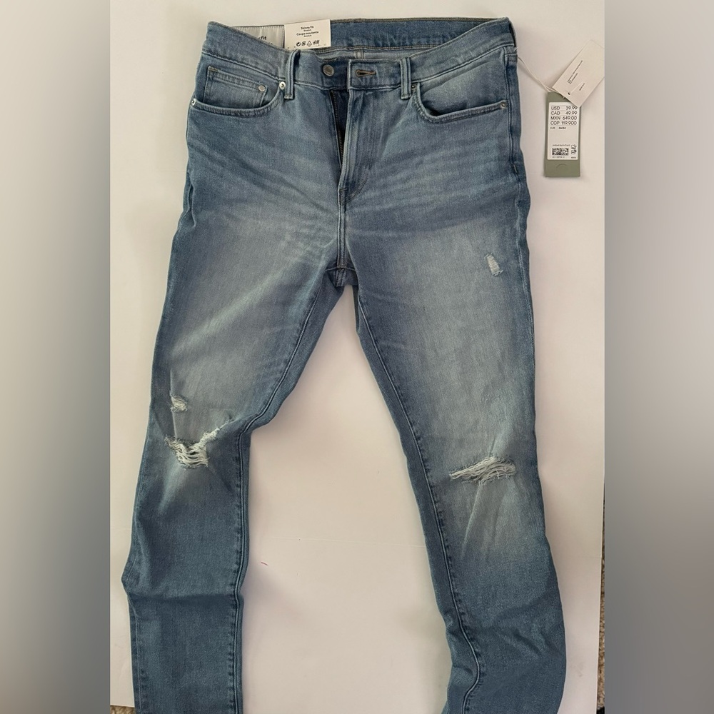 H&M men’s skinny fit jeans 32/34 NWT